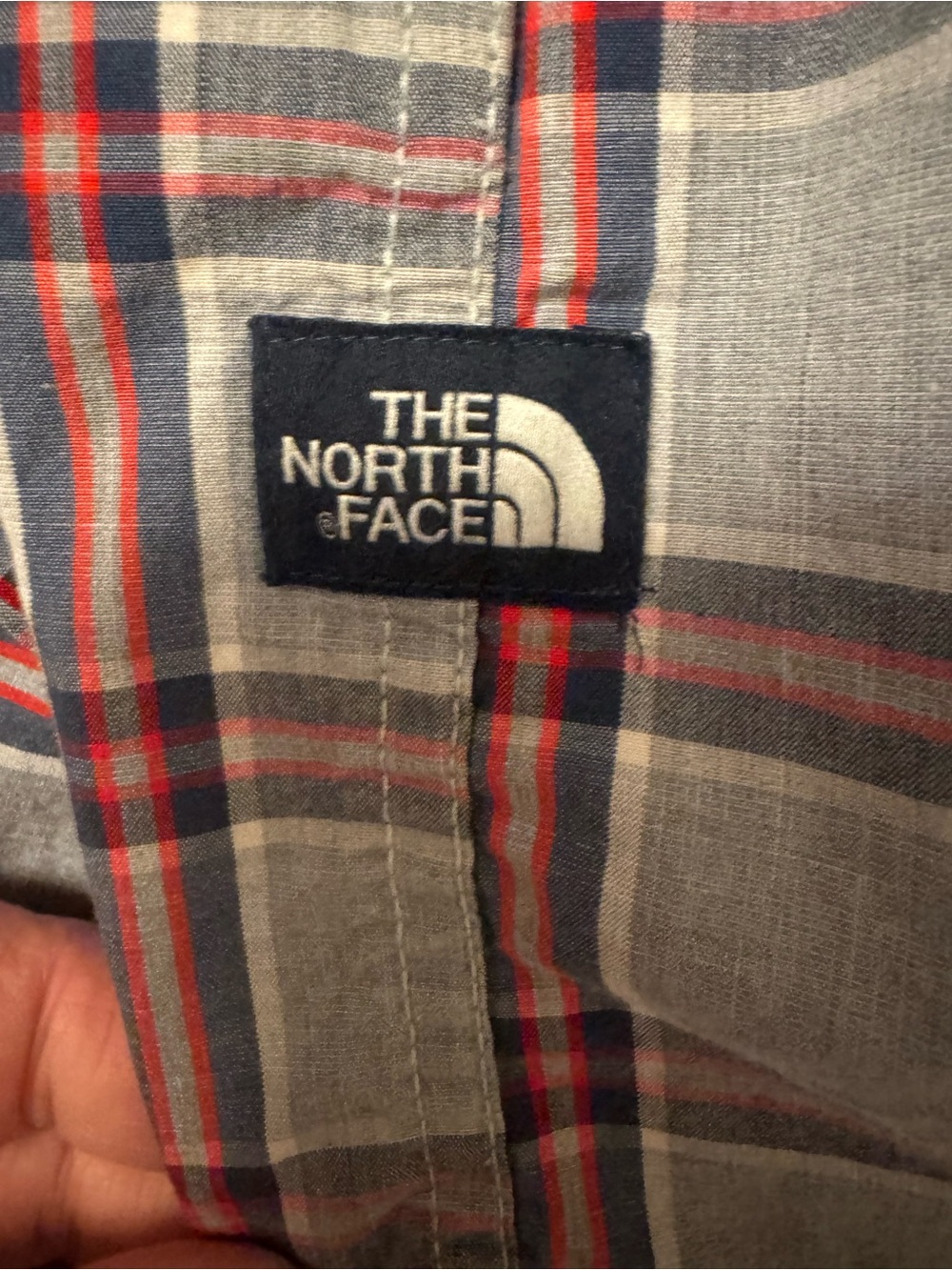 The North Face Plaid Short Sleeve Button Up Shirt XL 100% Cotton Outdoor Hiking - Picture 6 of 12